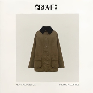 EDGE韩国东大门baby酱复古保暖夹棉工装 GROVE 风夹克外套 现货