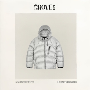 EDGE韩国设计师郑秀晶金冬天同款 GROVE 轻量排骨羽绒服 现货