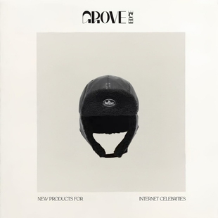 【现货】GROVE EDGE韩国八奶刺绣摇粒绒毛绒护耳帽雷锋帽保暖帽子