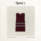 GROVE 现货 EDGE韩国小众Rosé朴彩英羊毛V领双杠针织背心马甲