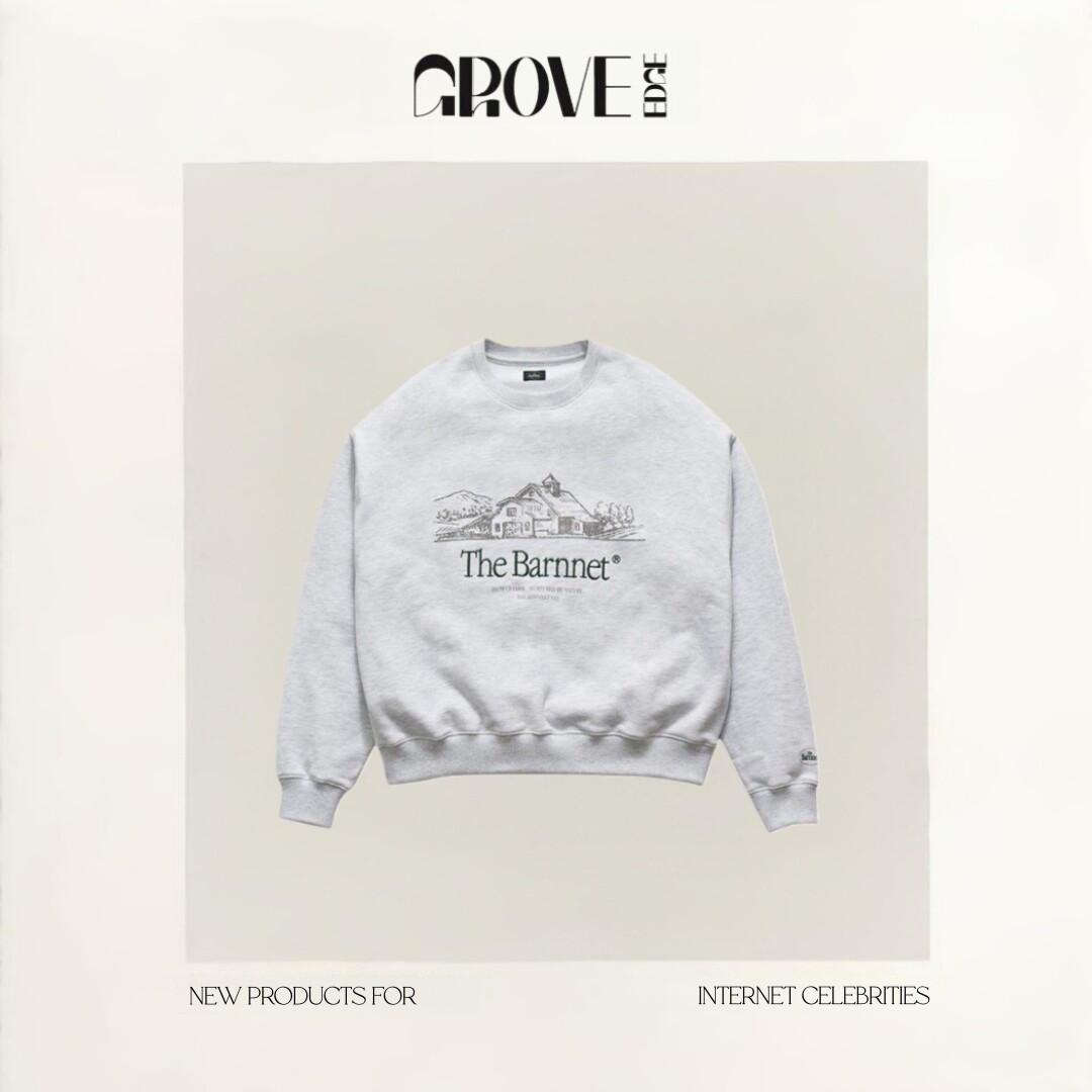 【现货】GROVE EDGE八奶卫衣女新款韩系休闲fever长袖运动上衣