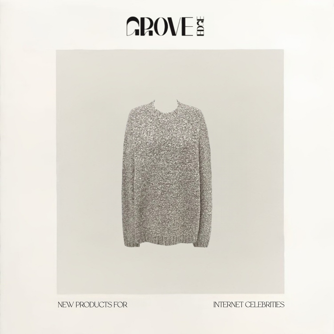 【现货】GROVE EDGE新款韩国东大门Baby酱慵懒混色柔软针织衫毛衣