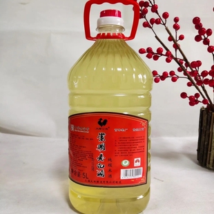 中华老字号大陆公鸡上海崇明老白酒14度爽口不甜型糯米酒5L桶特产