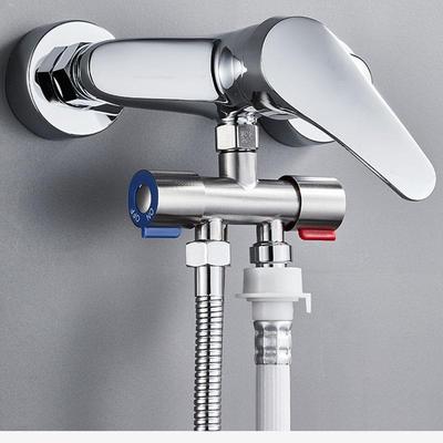 分水器一进两出LF1099双开开关 角阀关淋龙头分流开关出水浴独立