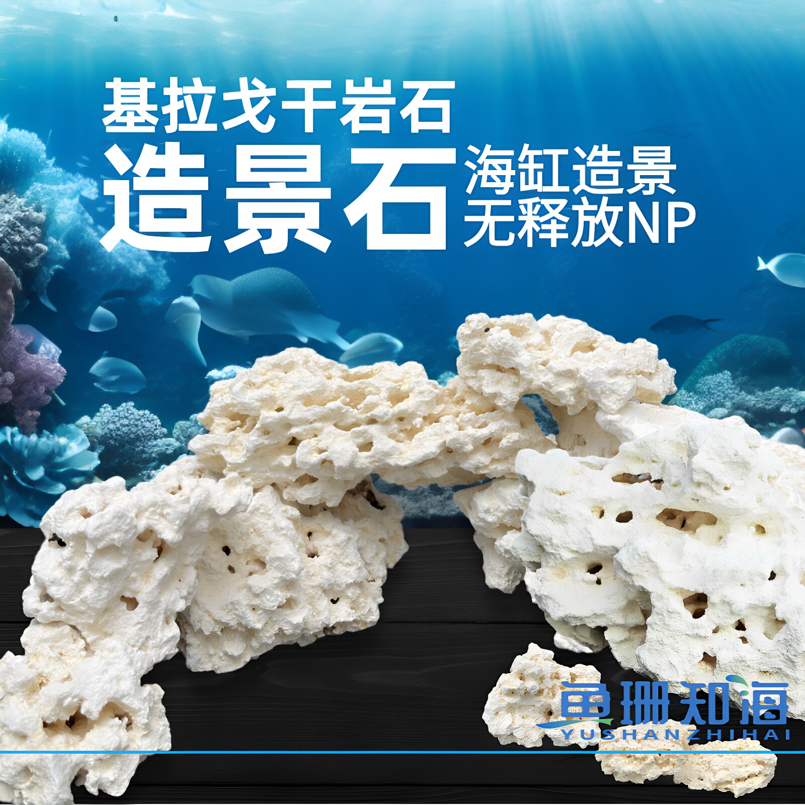 基拉戈干岩石海缸造景免爆藻图片