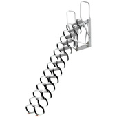 阁楼电动伸缩楼梯室内室外家用壁挂式 升降楼梯u. 折叠收缩拉伸复式