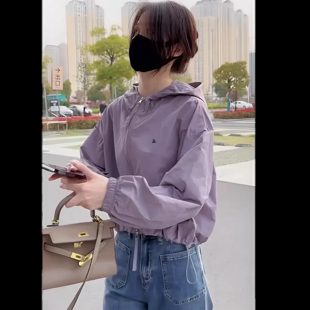 2026新款夏季防晒服短款外套韩版薄款高级感百搭宽松休闲上衣