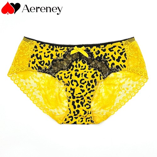 AERENEY爱亦心伊女豹纹中腰平角裤63388配82388 84388 83388文胸