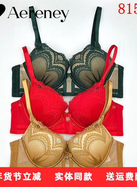 AERENEY爱亦心伊法式性感蕾丝内衣AB杯女小胸聚拢软钢圈文胸81555