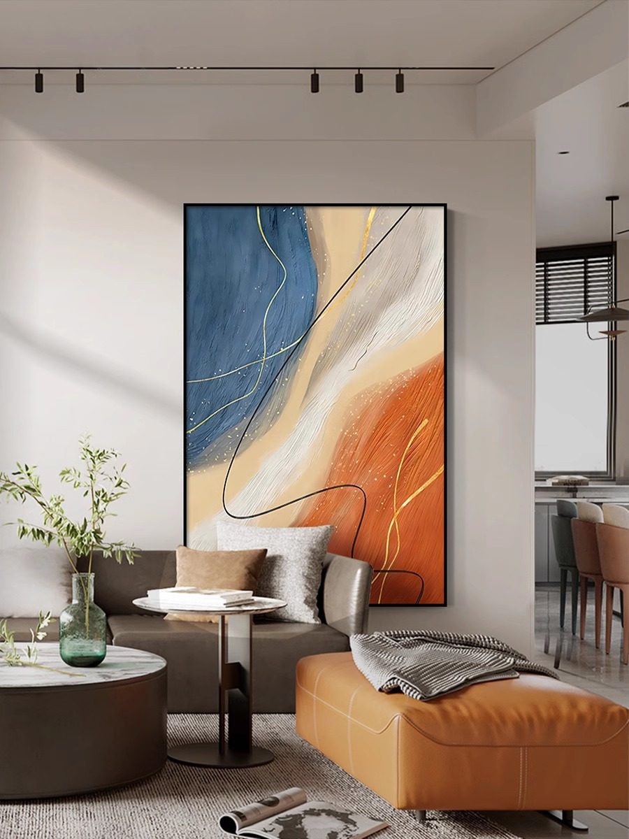 现代客厅装饰画轻奢高级感抽象莫兰迪沙发背景墙挂画落地玄关壁画,家居饰品,现代装饰画,淘宝优惠券,粉丝福利购,淘宝优惠卷