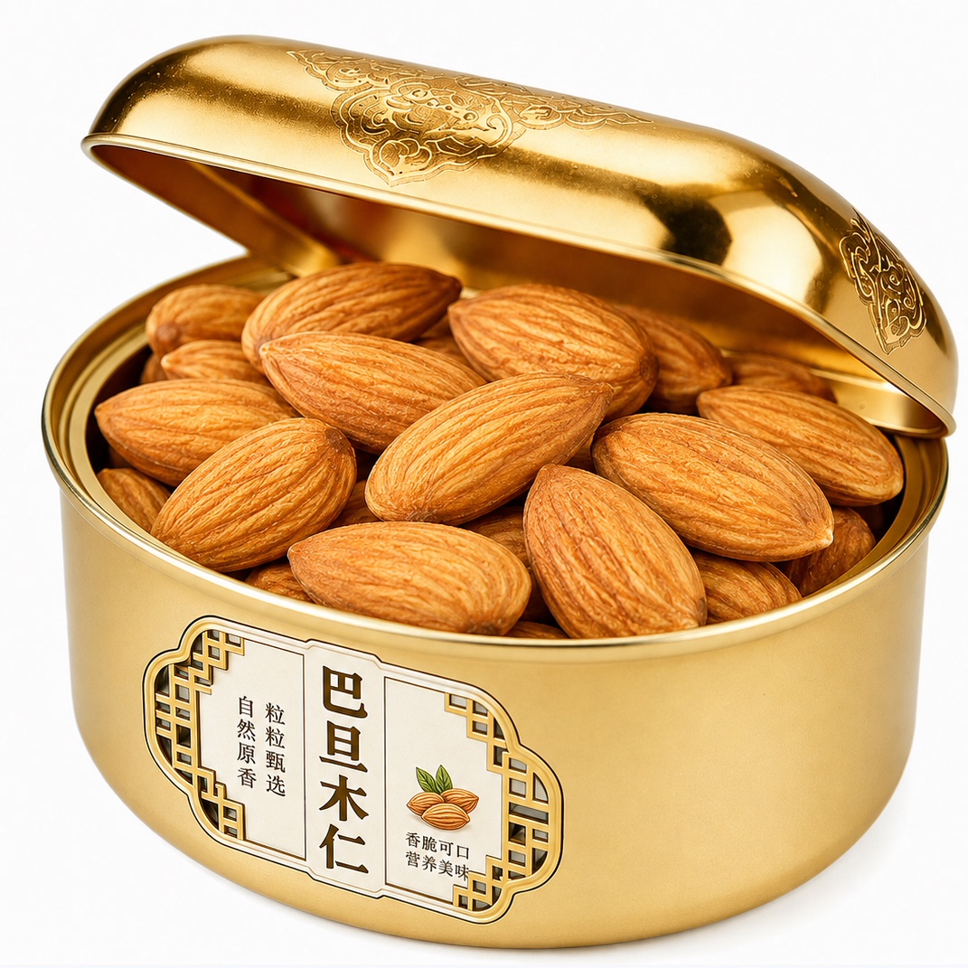 巴旦木仁坚果新鲜原味无添加官方旗舰店鲜新疆烘焙专用杏仁生特产