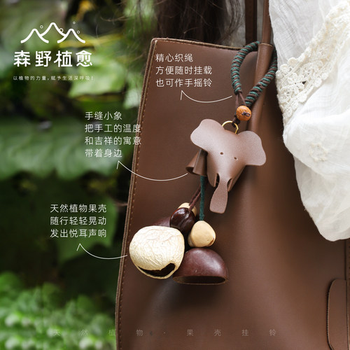 果壳包包挂件植物手工挂饰