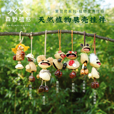 可爱包包挂件植物果壳挂饰