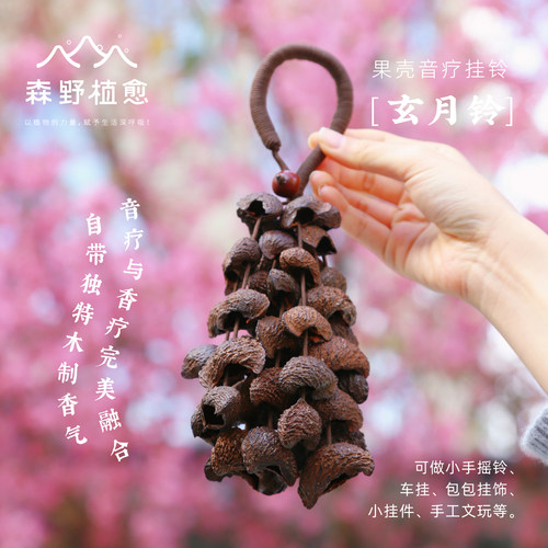 自带清香果壳手摇铃音乐疗愈