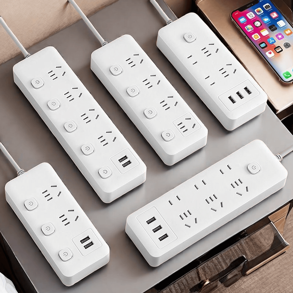 米用多功能插座带线多孔拖线