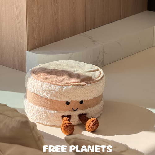 蛋糕面包坐墩毛绒玩偶坐垫蒲团榻榻米飘窗洗脚换鞋凳家用客厅公仔