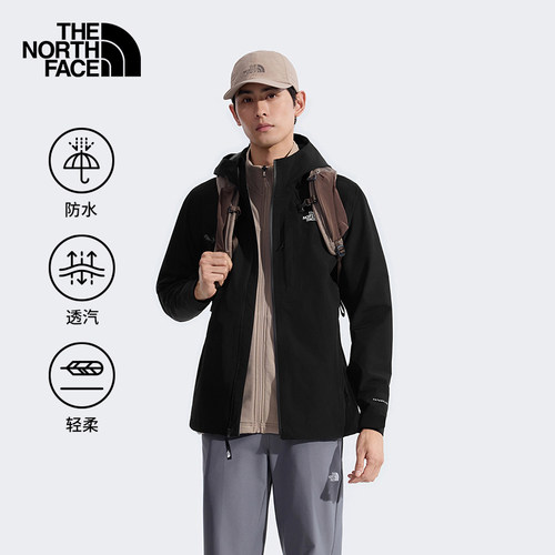 北面男款硬壳防风防水冲锋衣
