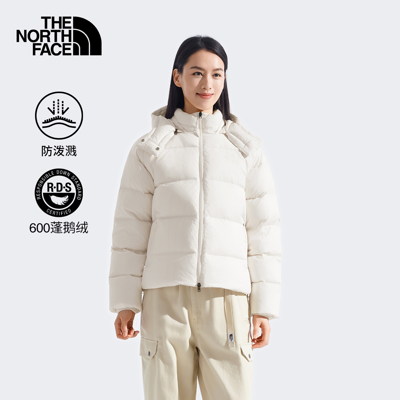 北面羽绒服女25秋冬户外防风保暖