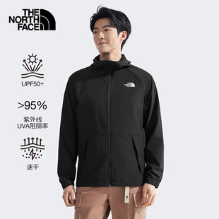 TheNorthFace北面皮肤衣男25新款 8ET7 UPF透气户外轻薄休闲防晒衣