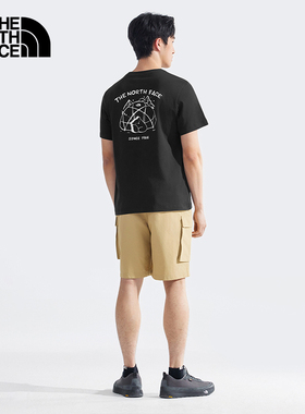 【经典款】TheNorthFace北面情侣款小熊短袖户外休闲透气T恤|8EYN