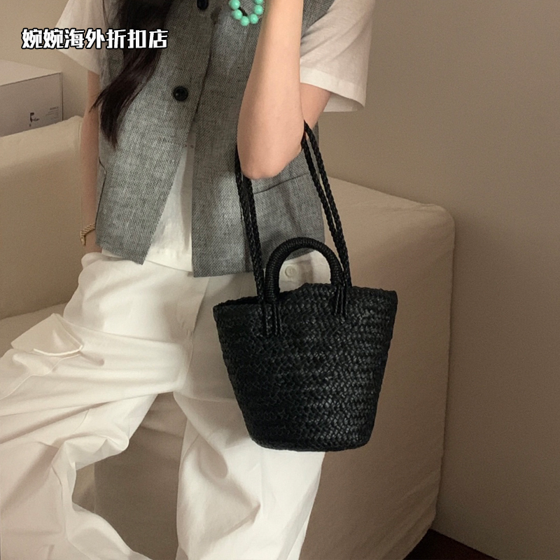 【国现】Aeta新款正品菜篮子包编织包水桶包单肩手提休闲包女包包