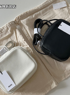 【国现】Aeta牛皮小方包波士顿包单肩斜挎女包小号休闲包2025新款