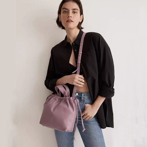 Madewell The Piazza Crossbody Bag中号云朵包少女粉单肩斜跨女