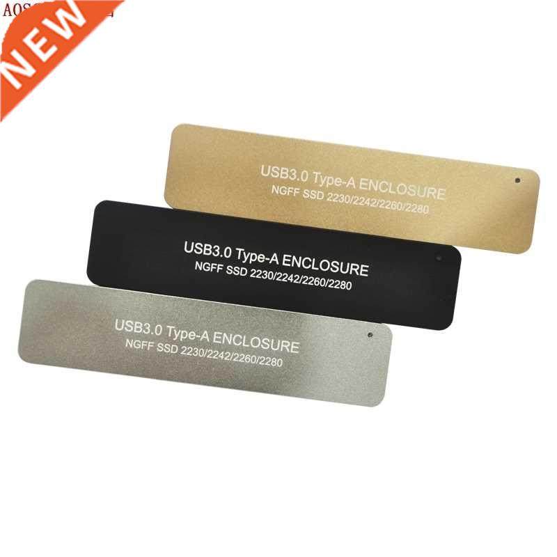 USB3.0 TYPE-A TO NGFF M2 SSD Aluminum HDD Case External Encl
