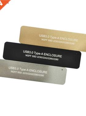 USB3.0 TYPE-A TO NGFF M2 SSD Aluminum HDD Case External Encl