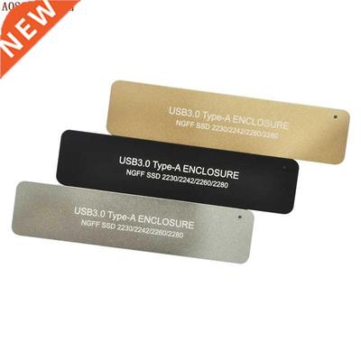 USB3.0 TYPE-A TO NGFF M2 SSD Aluminum HDD Case External Encl