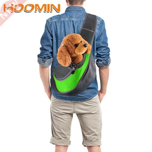 HOOMIN Mesh Oxford Sling Shoulder Bag Pet Backpack Dog