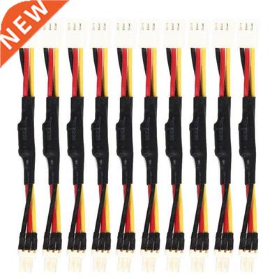 10pcs PIN Reduce PC Fan Speed Noise Extension Resistor Cabl