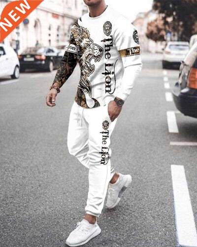 The Lion King Men's Set Casual Sportswear Running Suit Men L