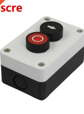 Momentary Red Black Sign N/C Push Button Switch Station AC 6