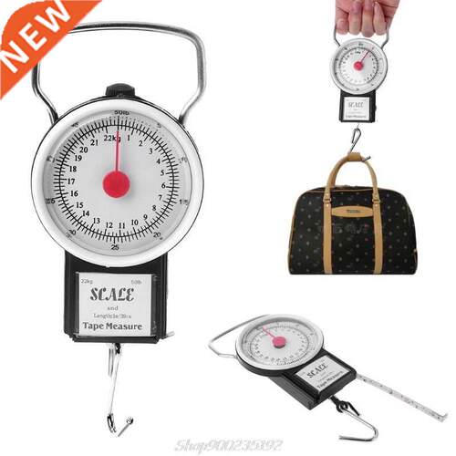 22kg/50lb Portable Hanging Scale Balance Fish Hook Weighing