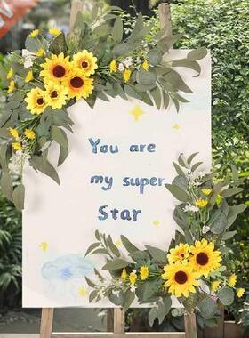 Artificial Flower Swag Set Simulation Sunflowers Tulips