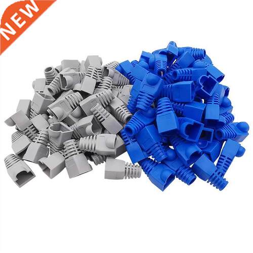 50Pcs RJ-45 CAT5E CAT6 Adapter Cap Ethernet Network Cable Co
