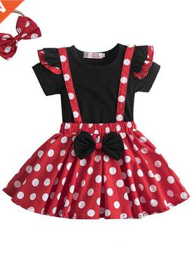 Mini Mouse Girls Dress 1-5 Years Birthday Party Kids Dresses