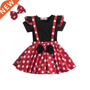 Mini Mouse Girls Dress 1-5 Years Birthday Party Kids Dresses