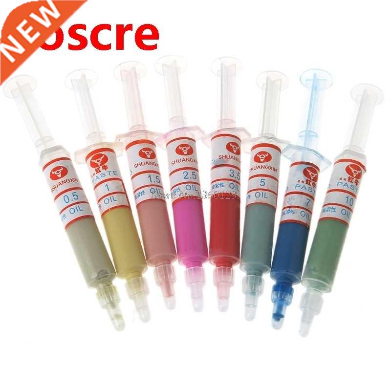8Pcs Diamond Polishing Lapping Pastes Compound Syringes Set