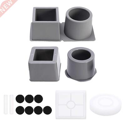 Clay Gypsum Silicone Planter Square Round Flower Pot Mold