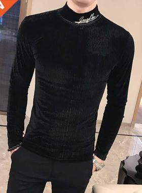 Brtsh Style Men T Shrt Autumn New Kntted T-Shrts Mens L