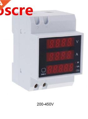 Din Rail Multi Function Digital Meter Ammeter Voltmeter LED