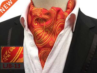 New Design Men's Ascot Paisley Pattern Luxury Cravat Tie for
