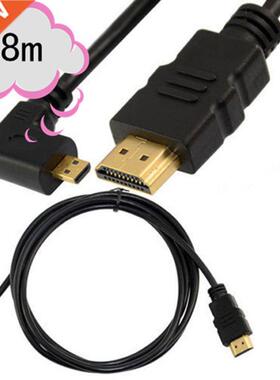 1.8m 6Ft HDMI 1.4 Male to Micro HDMI Male Left Angled Cable