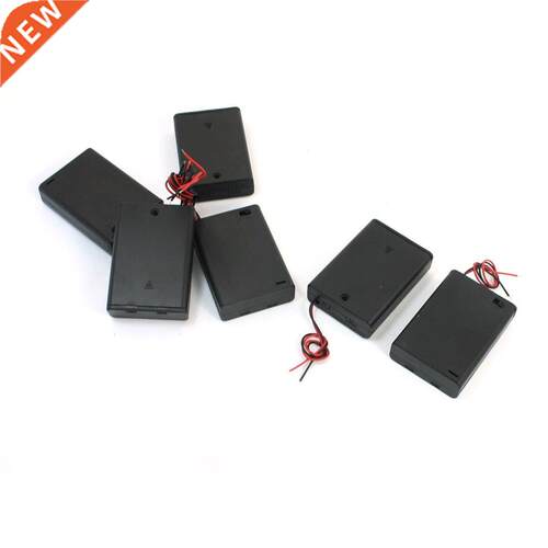 6pcs Electrical Battery Holder Box Case Lead 3 x 1.5V AA Bla