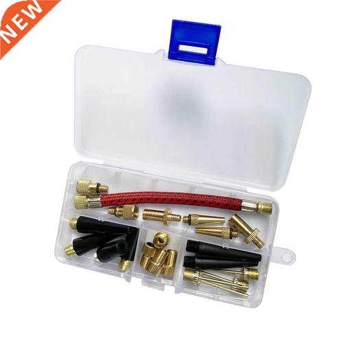 21pcs Tube Air Hose Adapter Kits Bicycle Repair Tools