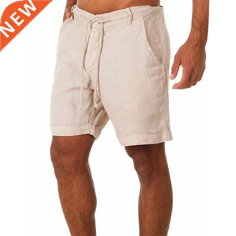 Spring Summer Casual pockets Trousers Shorts Buttons short m