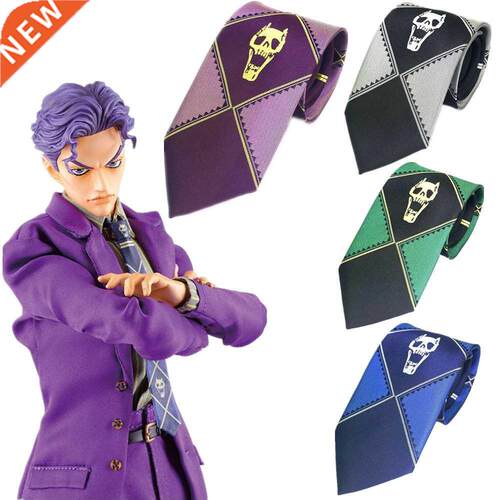 Anime JoJo's Bizarre Adventure Kira Yoshikage Cosplay Tie KI