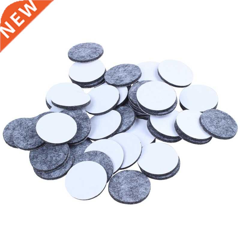 50Pcs Round Shaped Table Chair Furniture Leg Felt Mat Pad Gr
